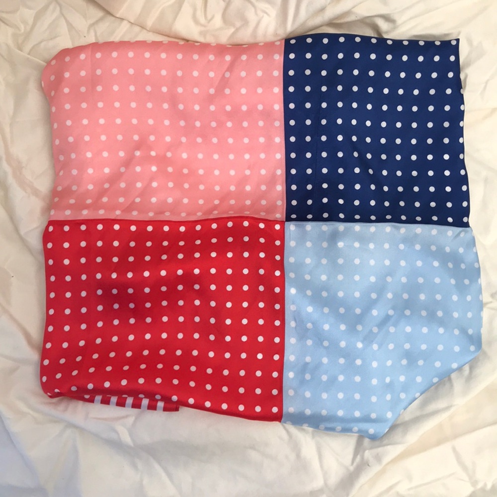 2 for $20 DOTTY SILK SQUARE Echo RED WHITE & BLUE
